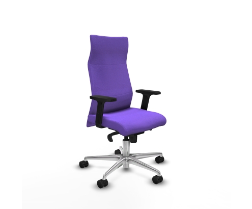 Piqueras y Crespo Albacete direcci?n sincro bali lila brazos 2D base aluminio ruedas 65 nailon