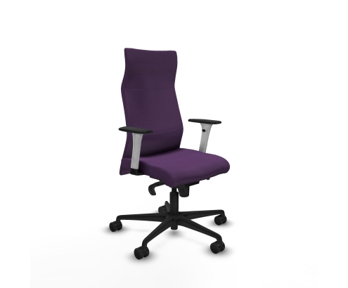 Piqueras y Crespo Albacete direcci?n sincro bali morado brazos 1D blancos base nailon ruedas 65 nailon