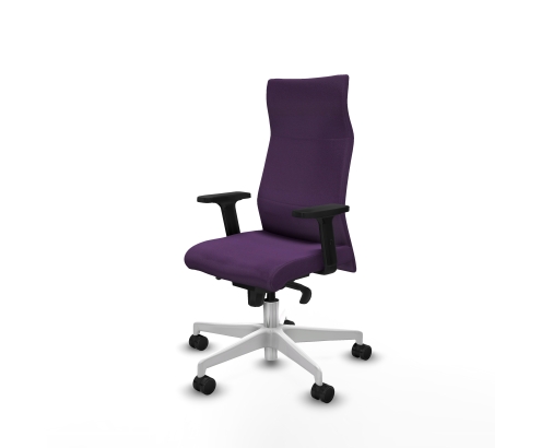 Piqueras y Crespo Albacete direcci?n sincro bali morado brazos 2D base blanca ruedas 65 nailon
