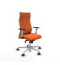 Piqueras y Crespo Albacete direcci?n sincro bali naranja brazos 1D blancos base aluminio ruedas 65 engomadas