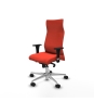 Piqueras y Crespo Albacete direcci?n sincro bali naranja oscuro brazos 1D cromados base aluminio ruedas 65 nailon