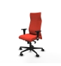 Piqueras y Crespo Albacete direcci?n sincro bali naranja oscuro brazos 1D cromados base nailon ruedas 65 nailon