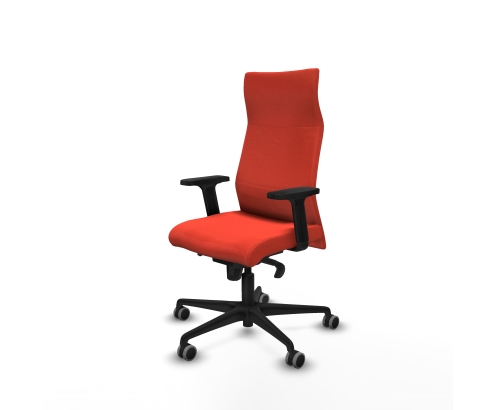 Piqueras y Crespo Albacete direcci?n sincro bali naranja oscuro brazos 2D base nailon ruedas 65 engomadas