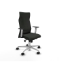 Piqueras y Crespo Albacete direcci?n sincro bali negro brazos 1D blancos base aluminio ruedas 65 nailon