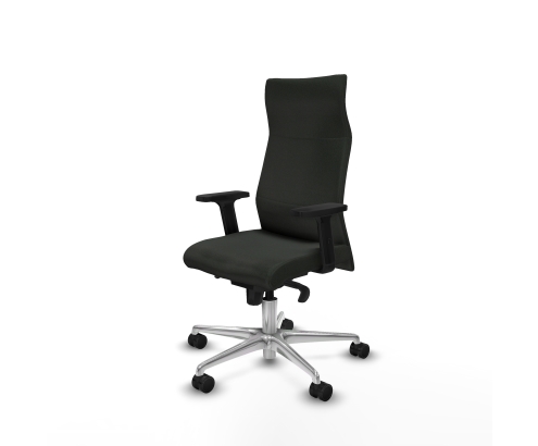 Piqueras y Crespo Albacete direcci?n sincro bali negro brazos 2D base aluminio ruedas 65 nailon