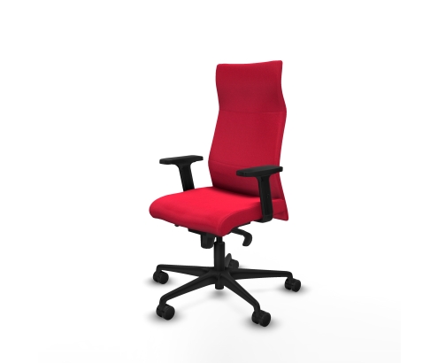 Piqueras y Crespo Albacete direcci?n sincro bali rojo brazos 2D base nailon ruedas 65 nailon