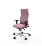 Piqueras y Crespo Albacete direcci?n sincro bali rosa brazos 1D cromados base aluminio ruedas 65 nailon