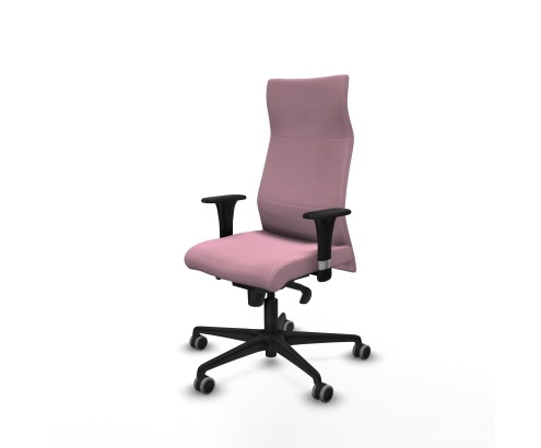 Piqueras y Crespo Albacete direcci?n sincro bali rosa brazos 1D cromados base nailon ruedas 65 engomadas