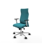 Piqueras y Crespo Albacete direcci?n sincro bali turquesa brazos 1D blancos base aluminio ruedas 65 nailon