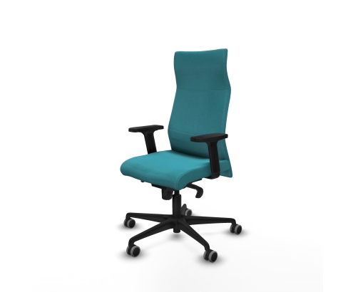 Piqueras y Crespo Albacete direcci?n sincro bali turquesa brazos 2D base nailon ruedas 65 engomadas