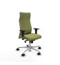 Piqueras y Crespo Albacete direcci?n sincro bali verde oliva brazos 1D cromados base aluminio ruedas 65 nailon