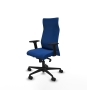Piqueras y Crespo Albacete direcci?n sincro similpiel azul brazos 2D base nailon ruedas 65 nailon