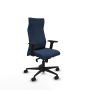 Piqueras y Crespo Albacete direcci?n sincro similpiel azul marino brazos 2D base nailon ruedas 65 nailon