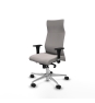 Piqueras y Crespo Albacete direcci?n sincro similpiel blanco brazos 1D cromados base aluminio ruedas 65 nailon