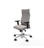 Piqueras y Crespo Albacete direcci?n sincro similpiel blanco brazos 2D base aluminio ruedas 65 nailon