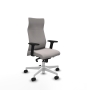 Piqueras y Crespo Albacete direcci?n sincro similpiel blanco brazos 2D base blanca ruedas 65 nailon