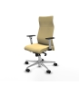 Piqueras y Crespo Albacete direcci?n sincro similpiel crema brazos 1D blancos base aluminio ruedas 65 nailon