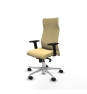 Piqueras y Crespo Albacete direcci?n sincro similpiel crema brazos 2D base aluminio ruedas 65 nailon