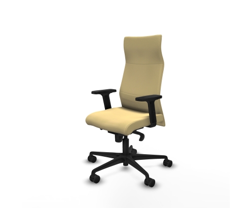 Piqueras y Crespo Albacete direcci?n sincro similpiel crema brazos 2D base nailon ruedas 65 nailon