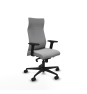 Piqueras y Crespo Albacete direcci?n sincro similpiel gris claro brazos 2D base nailon ruedas 65 nailon