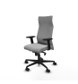 Piqueras y Crespo Albacete direcci?n sincro similpiel gris claro brazos 2D base nailon ruedas 65 nailon