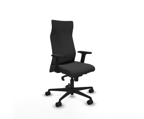 Piqueras y Crespo Albacete direcci?n sincro similpiel gris oscuro brazos 2D base nailon ruedas 65 nailon