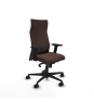 Piqueras y Crespo Albacete direcci?n sincro similpiel marr?n oscuro brazos 2D base nailon ruedas 65 nailon