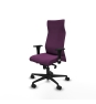 Piqueras y Crespo Albacete direcci?n sincro similpiel morado brazos 1D cromados base nailon ruedas 65 nailon