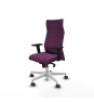 Piqueras y Crespo Albacete direcci?n sincro similpiel morado brazos 2D base blanca ruedas 65 engomadas