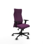 Piqueras y Crespo Albacete direcci?n sincro similpiel morado brazos 2D base nailon ruedas 65 engomadas