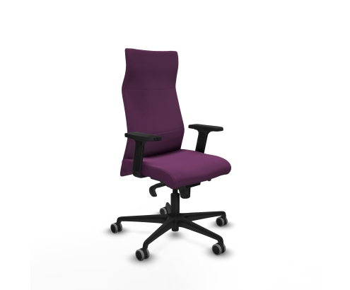 Piqueras y Crespo Albacete direcci?n sincro similpiel morado brazos 2D base nailon ruedas 65 engomadas
