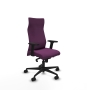 Piqueras y Crespo Albacete direcci?n sincro similpiel morado brazos 2D base nailon ruedas 65 nailon