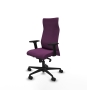 Piqueras y Crespo Albacete direcci?n sincro similpiel morado brazos 2D base nailon ruedas 65 nailon