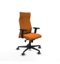 Piqueras y Crespo Albacete direcci?n sincro similpiel naranja brazos 2D base nailon ruedas 65 engomadas