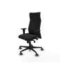 Piqueras y Crespo Albacete direcci?n sincro similpiel negro brazos 1D cromados base nailon ruedas 65 engomadas