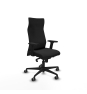 Piqueras y Crespo Albacete direcci?n sincro similpiel negro brazos 2D base nailon ruedas 65 engomadas