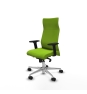 Piqueras y Crespo Albacete direcci?n sincro similpiel pistacho brazos 2D base aluminio ruedas 65 nailon