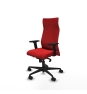 Piqueras y Crespo Albacete direcci?n sincro similpiel rojo brazos 2D base nailon ruedas 65 nailon