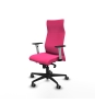 Piqueras y Crespo Albacete direcci?n sincro similpiel rosa brazos 1D blancos base nailon ruedas 65 engomadas