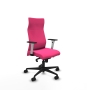Piqueras y Crespo Albacete direcci?n sincro similpiel rosa brazos 1D blancos base nailon ruedas 65 nailon