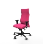 Piqueras y Crespo Albacete direcci?n sincro similpiel rosa brazos 1D cromados base nailon ruedas 65 engomadas