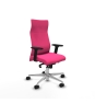 Piqueras y Crespo Albacete direcci?n sincro similpiel rosa brazos 2D base aluminio ruedas 65 nailon