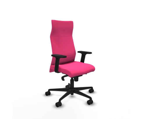 Piqueras y Crespo Albacete direcci?n sincro similpiel rosa brazos 2D base nailon ruedas 65 nailon