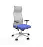 Piqueras y Crespo Albacete malla sincro malla blanca bali azul claro brazos blancos base aluminio ruedas 65 mm nailon
