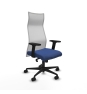 Piqueras y Crespo Albacete malla sincro malla blanca bali azul marino brazos 2D base nailon ruedas 65 mm nailon