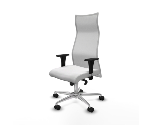 Piqueras y Crespo Albacete malla sincro malla blanca bali blanco brazos 1D base aluminio ruedas 65 mm nailon