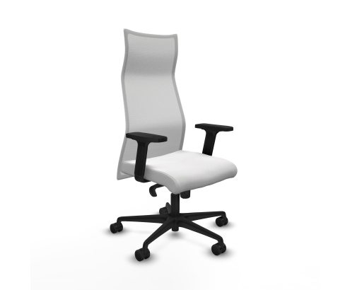 Piqueras y Crespo Albacete malla sincro malla blanca bali blanco brazos 2D base nailon ruedas 65 mm nailon