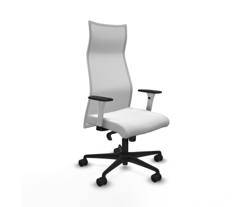 Piqueras y Crespo Albacete malla sincro malla blanca bali blanco brazos blancos base nailon ruedas 65 mm nailon