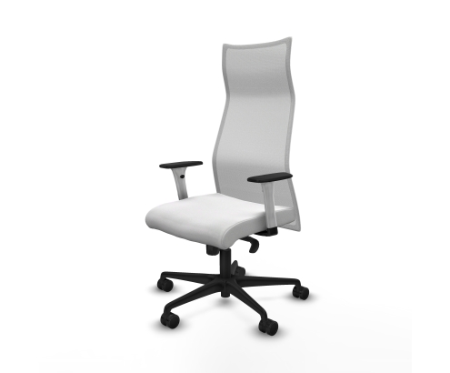 Piqueras y Crespo Albacete malla sincro malla blanca bali blanco brazos blancos base nailon ruedas 65 mm nailon