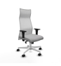 Piqueras y Crespo Albacete malla sincro malla blanca bali gris claro brazos 1D base blanca ruedas 65 mm nailon